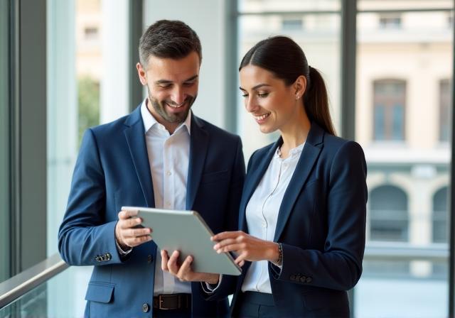 Professionisti HR che collaborano nel moderno ufficio di Roma